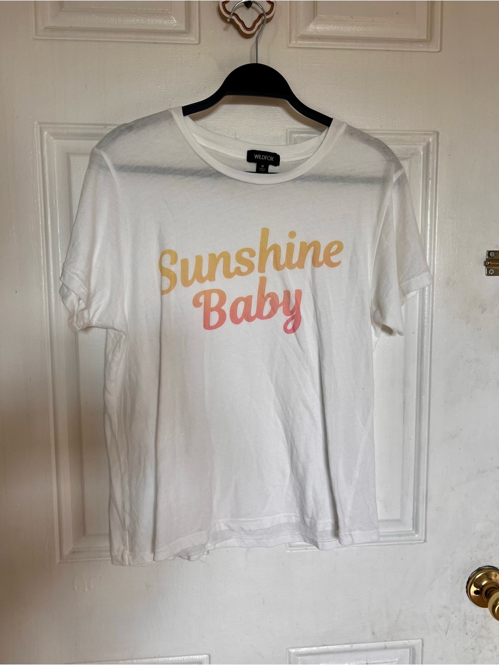Wildfox | "Sunshine Baby" White Graphic Tee